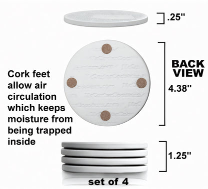 Bass Fish Drink Coasters