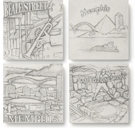 Scenes of Memphis Drink Coasters