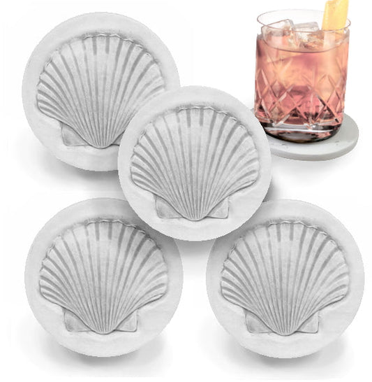 Scallop Shell Drink Coasters