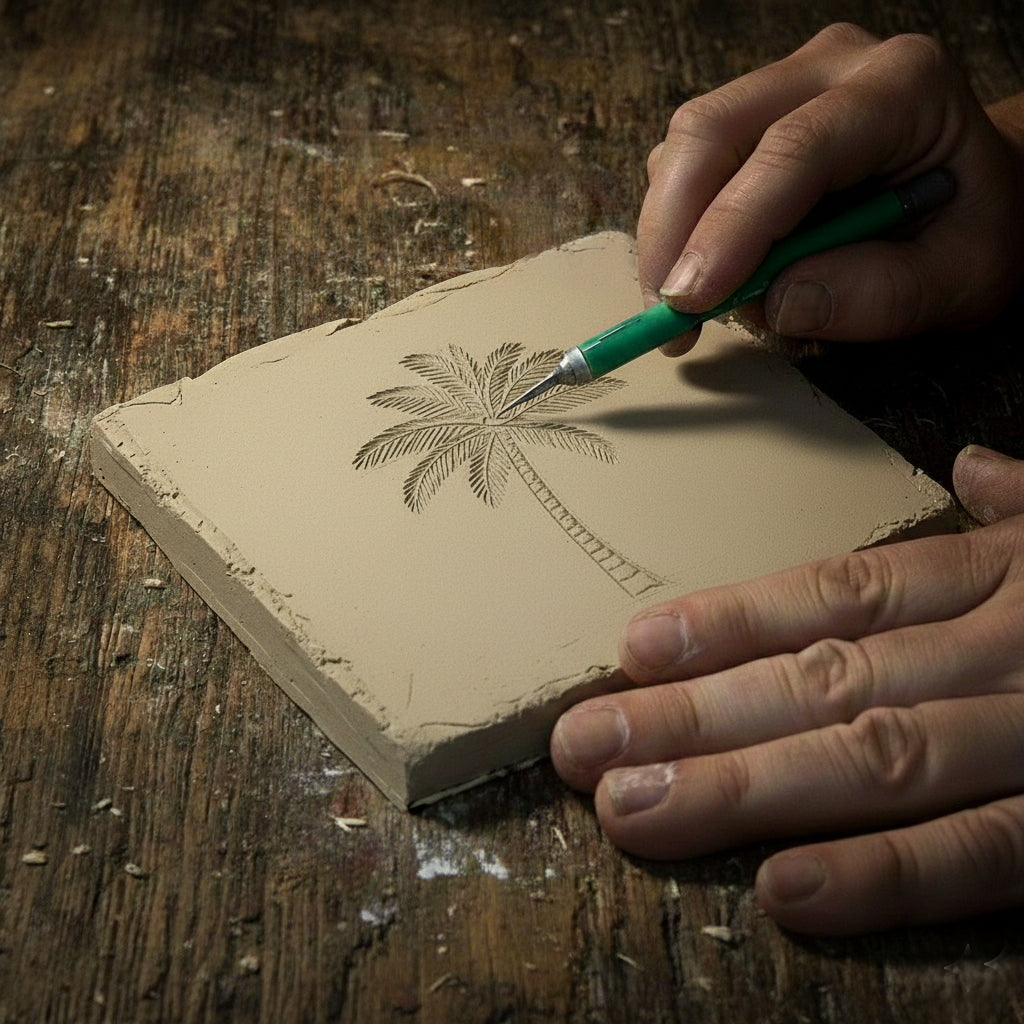 Palm Tree Drink Coasters