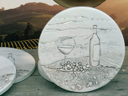 Wine Scene Drink Coasters