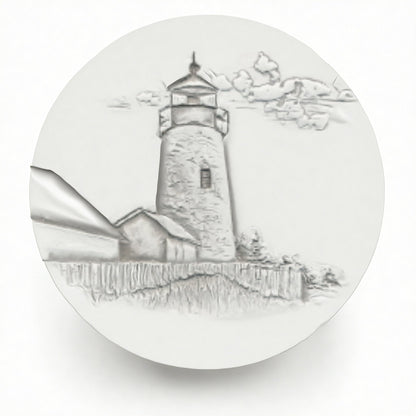 Stone Lighthouse Drink Coasters
