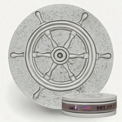 Captains Wheel Drink Coasters