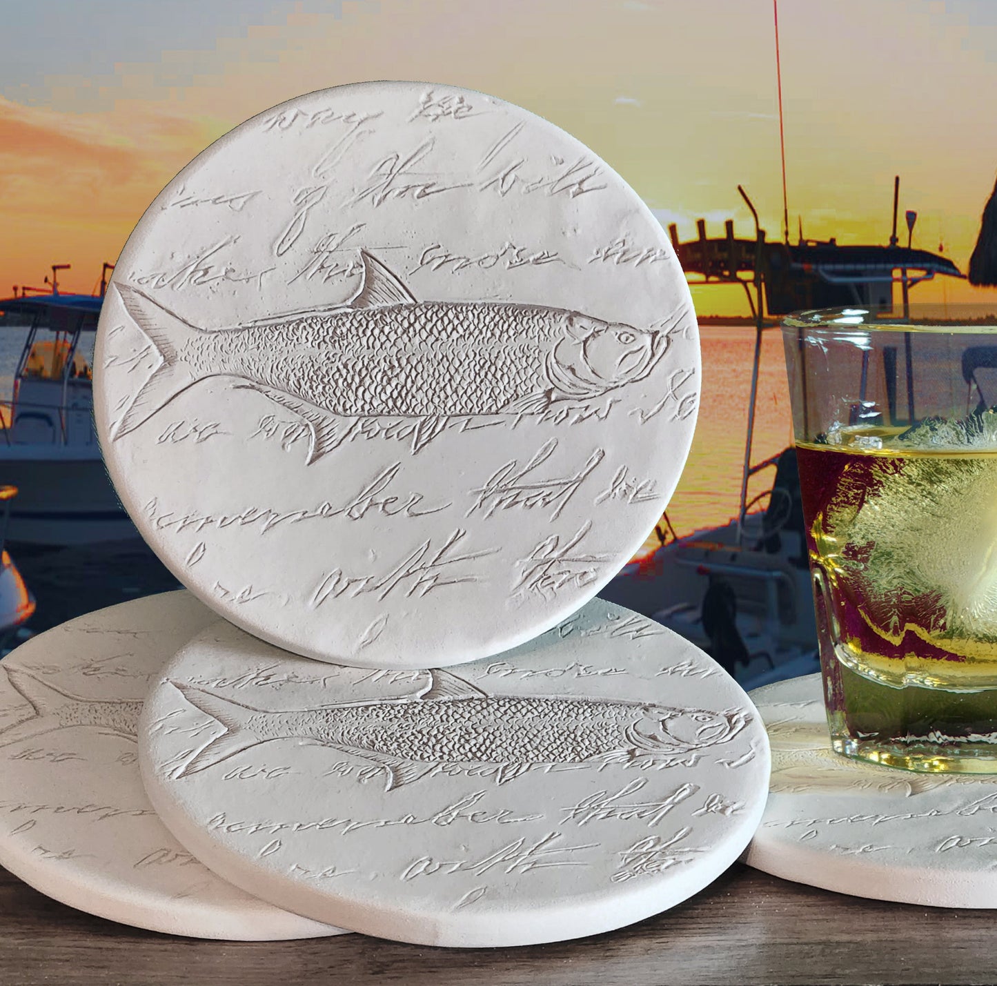 Tarpon Drink Coasters