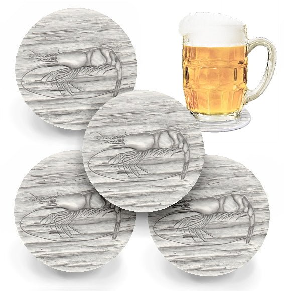 Shrimp Drink Coasters