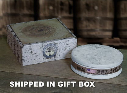 Birch Bark Drink Coasters