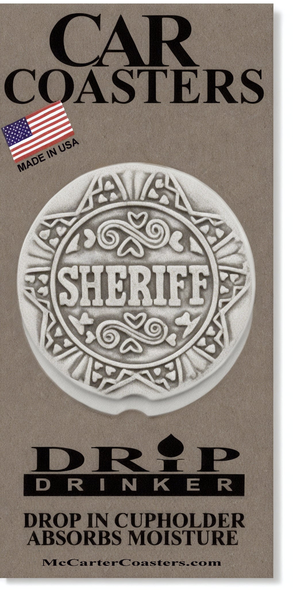 Sheriff Car Coasters