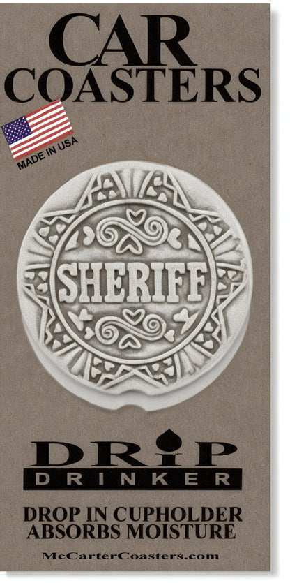 Sheriff Car Coasters