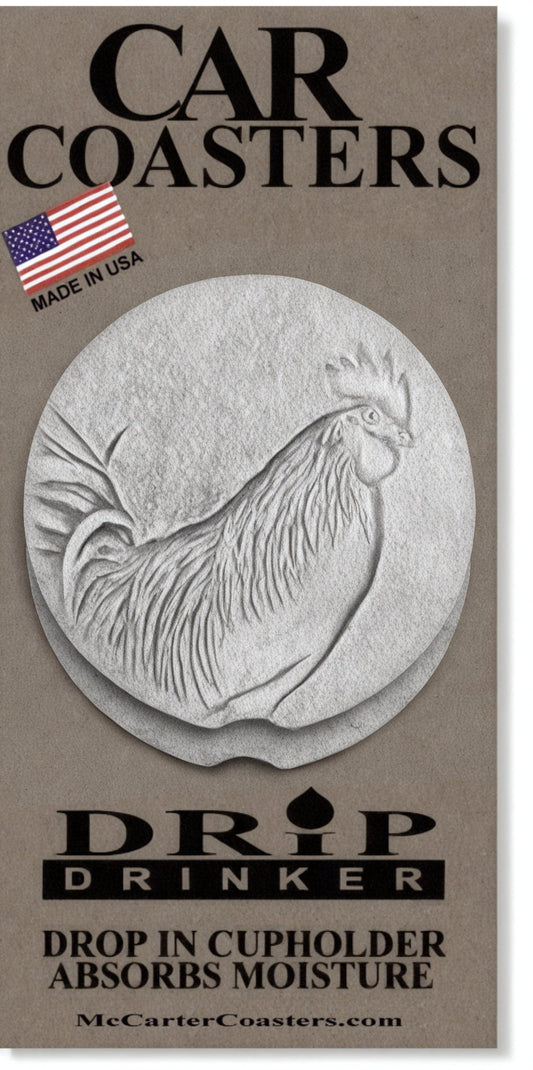 Rooster Car Coasters