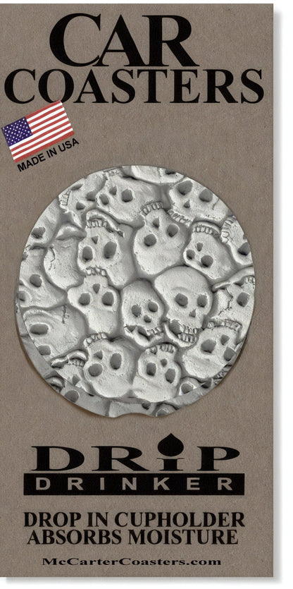 Little Skulls Car Coasters