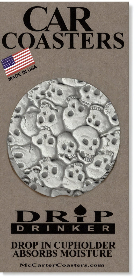 Little Skulls Car Coasters