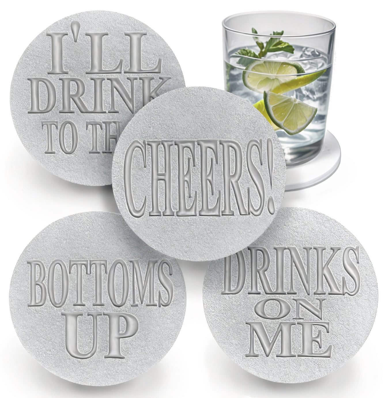 Drink Phrases Drink Coasters