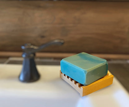 3" Alder Battlement Style Soap Dish