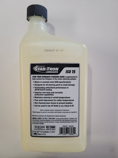 Starbrite Hydraulic Steering Fluid –  Marine Synthetic Blend Qt