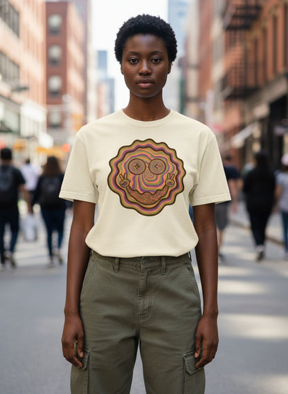 Peace Trip Garment Dyed Heavyweight Cotton T-Shirt