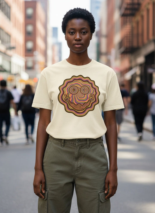 Peace Trip Garment Dyed Heavyweight Cotton T-Shirt